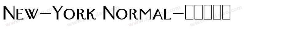 New-York Normal字体转换